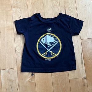 Baby Toddler Kids Buffalo Sabres Hockey Short Sleeve Shirt, 2T, 18-24, 12 months